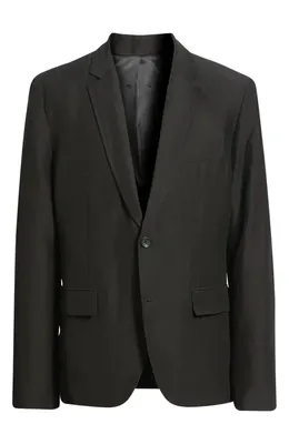 rag & bone rag & bone Skeleton Wool & Linen Sport Coat in Black — Men Winter black Outerwear
