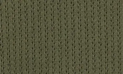 Vince Vince Cotton Blend Pointelle Button-Up Shirt in Coulter Green — Men Autumn green Tops