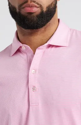 johnnie-O johnnie-O Lyndon Classic Fit Polo in Cabo — Men Spring pink Tops