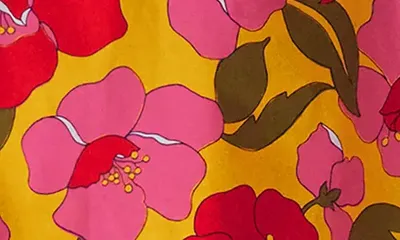 Boden Boden Octavia Floral Cotton Dress in Yellow Radiant Bloom — Women Spring yellow Dresses