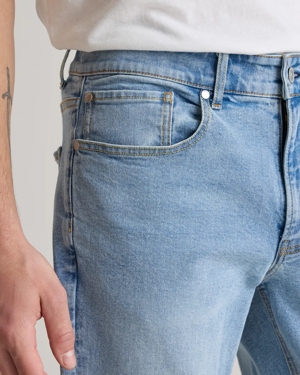 Quince Quince | Men's Warren Stretch Slim Jeans in Arctic Blue — Men Summer blue Jeans & Denim
