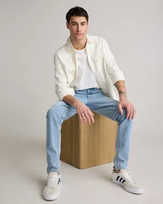 Quince Quince | Men's Warren Stretch Slim Jeans in Arctic Blue — Men Summer blue Jeans & Denim