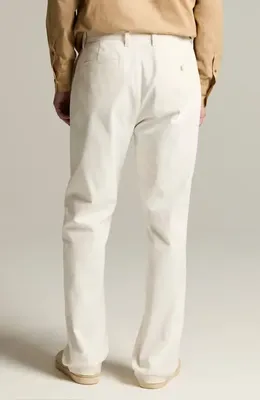 Vince Vince Louie Cotton & Linen Chinos in Blanco — Men Spring ivory Trousers & Chinos