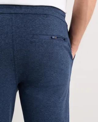 Quince Quince | Men's Flowknit Performance Joggers in Heather Navy — Men Winter purple Athletic Pants