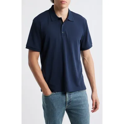 rag & bone rag & bone Slim Fit Tech Piqué Polo in Salute — Men Winter navy Tops