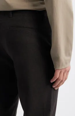 Theory Theory Zaine Slim Fit Flat Front Trousers in Brownwood Multi - 2Hw — Men Winter black Pants
