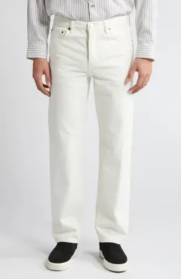 FRAME FRAME The Straight Leg Jeans in Off White — Men Winter white Pants