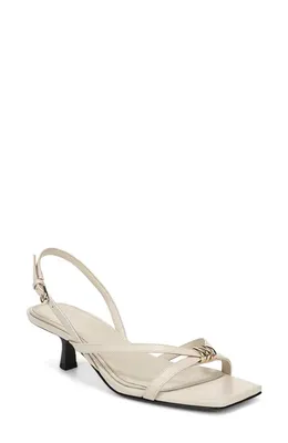 Vince Vince Tali Slingback Kitten Heel Sandal in Moonlight — Women Spring ivory Shoes