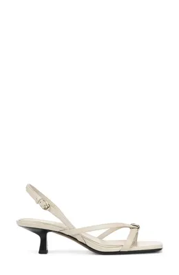 Vince Vince Tali Slingback Kitten Heel Sandal in Moonlight — Women Spring ivory Shoes