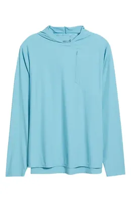 johnnie-O johnnie-O Maxwell Hooded Long Sleeve T-Shirt in Haze — Men Summer silver Tops