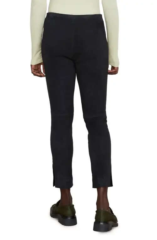 Vince Vince Stretch Suede Split Hem Crop Pants in Coastal Blue — Women Summer teal Pants