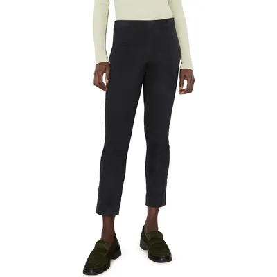 Vince Vince Stretch Suede Split Hem Crop Pants in Coastal Blue — Women Summer teal Pants
