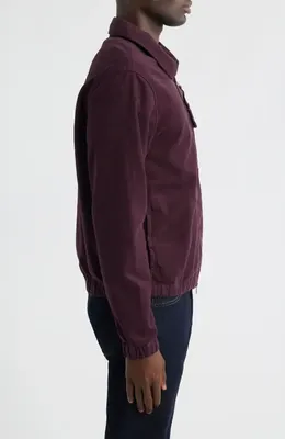 AG AG Philip Zip Stretch Cotton Jacket in Mulberry — Men Autumn purple Outerwear