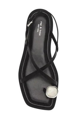 rag & bone rag & bone Remi Slingback Sandal in Black — Women Winter black Shoes