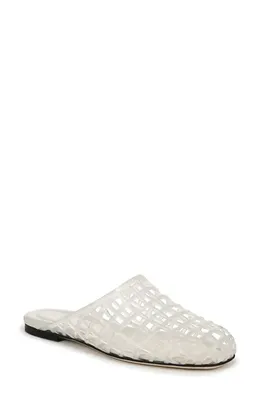 Vince Vince Barcelona Jelly Cage Mule in Clear — Women Winter white Shoes