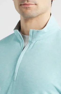 johnnie-O johnnie-O Pircio Performance Quarter Zip Pullover in Tropical — Men Summer white Tops