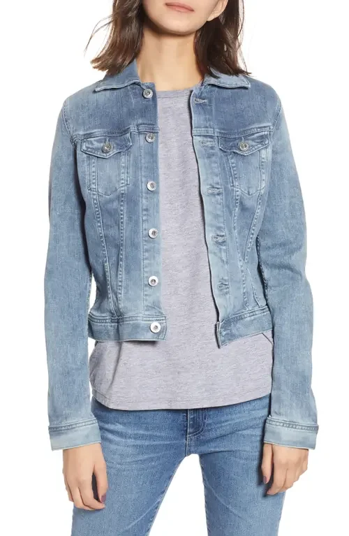 AG AG 'Robyn' Denim Jacket in Streamside — Women Winter navy Outerwear