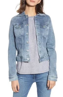 AG AG 'Robyn' Denim Jacket in Streamside — Women Winter navy Outerwear
