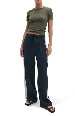 rag & bone rag & bone The Essential Rib T-Shirt in Dark Olive — Women Autumn grey Tops
