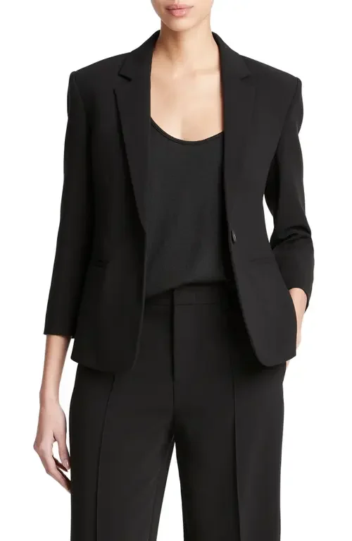 Vince Vince Shrunken Blazer in Black — Women Winter black Outerwear