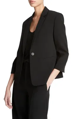 Vince Vince Shrunken Blazer in Black — Women Winter black Outerwear
