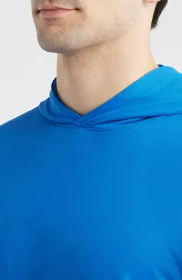 johnnie-O johnnie-O Motion Performance Hoodie in Sound Side — Men Winter blue Tops