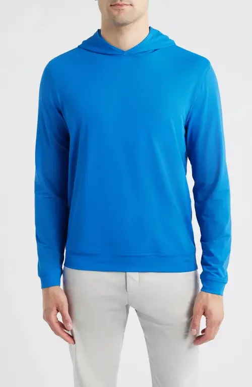 johnnie-O johnnie-O Motion Performance Hoodie in Sound Side — Men Winter blue Tops