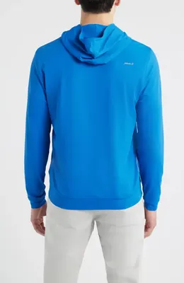 johnnie-O johnnie-O Motion Performance Hoodie in Sound Side — Men Winter blue Tops