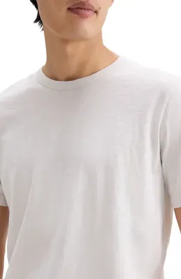 Theory Theory Essential in Cosmos Slub Cotton Tee in Fog — Men Summer silver Tops