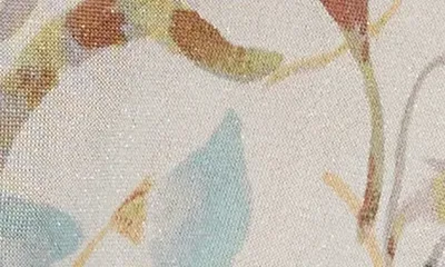 NIC+ZOE NIC+ZOE Pressed Flowers Metallic Sweater in Neutral Multi — Women Spring ivory Tops