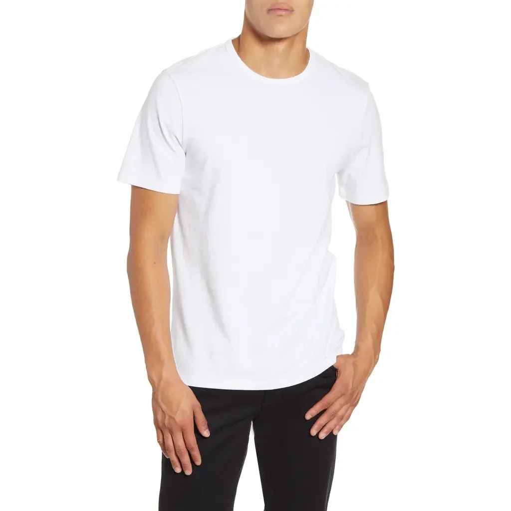 Vince Vince Solid T-Shirt in Optic White — Men Winter white Tops