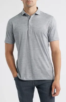 johnnie-O johnnie-O Huron PREP-FORMANCE Polo in Thunder — Men Summer grey Tops