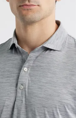 johnnie-O johnnie-O Huron PREP-FORMANCE Polo in Thunder — Men Summer grey Tops