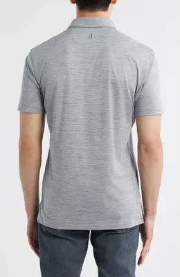 johnnie-O johnnie-O Huron PREP-FORMANCE Polo in Thunder — Men Summer grey Tops