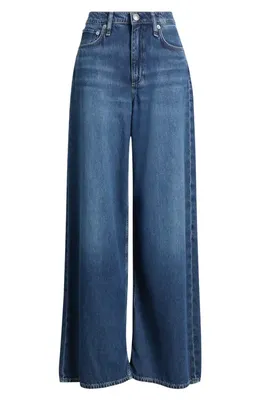 rag & bone rag & bone Featherweight Sofie High Waist Wide Leg Jeans in Emerson — Women Winter navy Pants