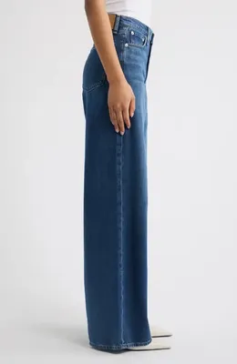 rag & bone rag & bone Featherweight Sofie High Waist Wide Leg Jeans in Emerson — Women Winter navy Pants