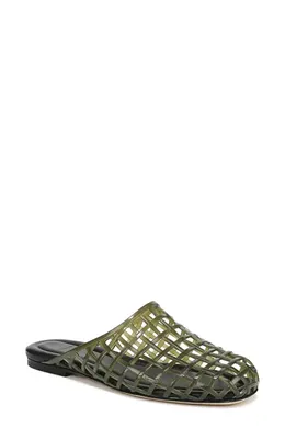 Vince Vince Barcelona Jelly Cage Mule in Chive — Women Autumn green Shoes