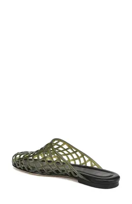 Vince Vince Barcelona Jelly Cage Mule in Chive — Women Autumn green Shoes