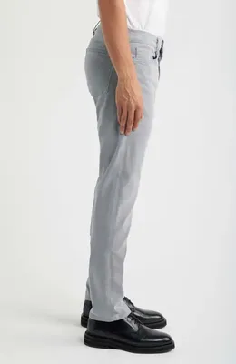 FRAME FRAME L'Homme Slim Fit Five-Pocket Twill Pants in Sea Blue — Men Summer silver Pants