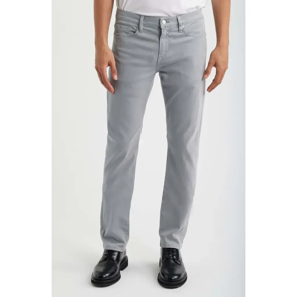 FRAME FRAME L'Homme Slim Fit Five-Pocket Twill Pants in Sea Blue — Men Summer silver Pants