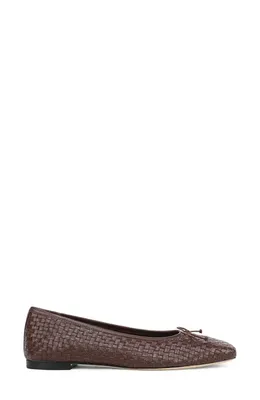 Vince Vince Darla Weave Ballet Flat in Molton Brown — Women Autumn brown Shoes