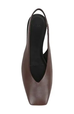 Vince Vince Darlina Slingback Flat in Molton Brown — Women Autumn brown Shoes
