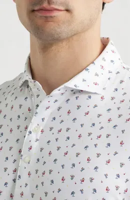 johnnie-O johnnie-O Birdie Bar Featherweight Performance Polo in White — Men Winter white Tops