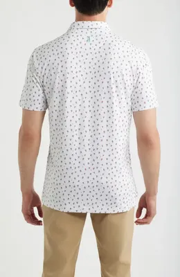 johnnie-O johnnie-O Birdie Bar Featherweight Performance Polo in White — Men Winter white Tops