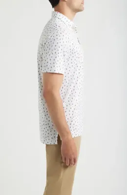 johnnie-O johnnie-O Birdie Bar Featherweight Performance Polo in White — Men Winter white Tops