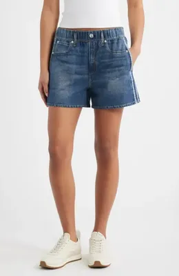 rag & bone rag & bone Miramar Terry Track Shorts Rb Miramar Cotton Terry Track Shorts in Blue — Women Summer blue Shorts