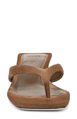 Vince Vince Sanjuan Flip Flop in Elmwood — Women Autumn grey Shoes