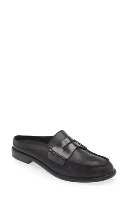 rag & bone rag & bone Carter Penny Loafer Mule in Blk — Women Winter black Shoes
