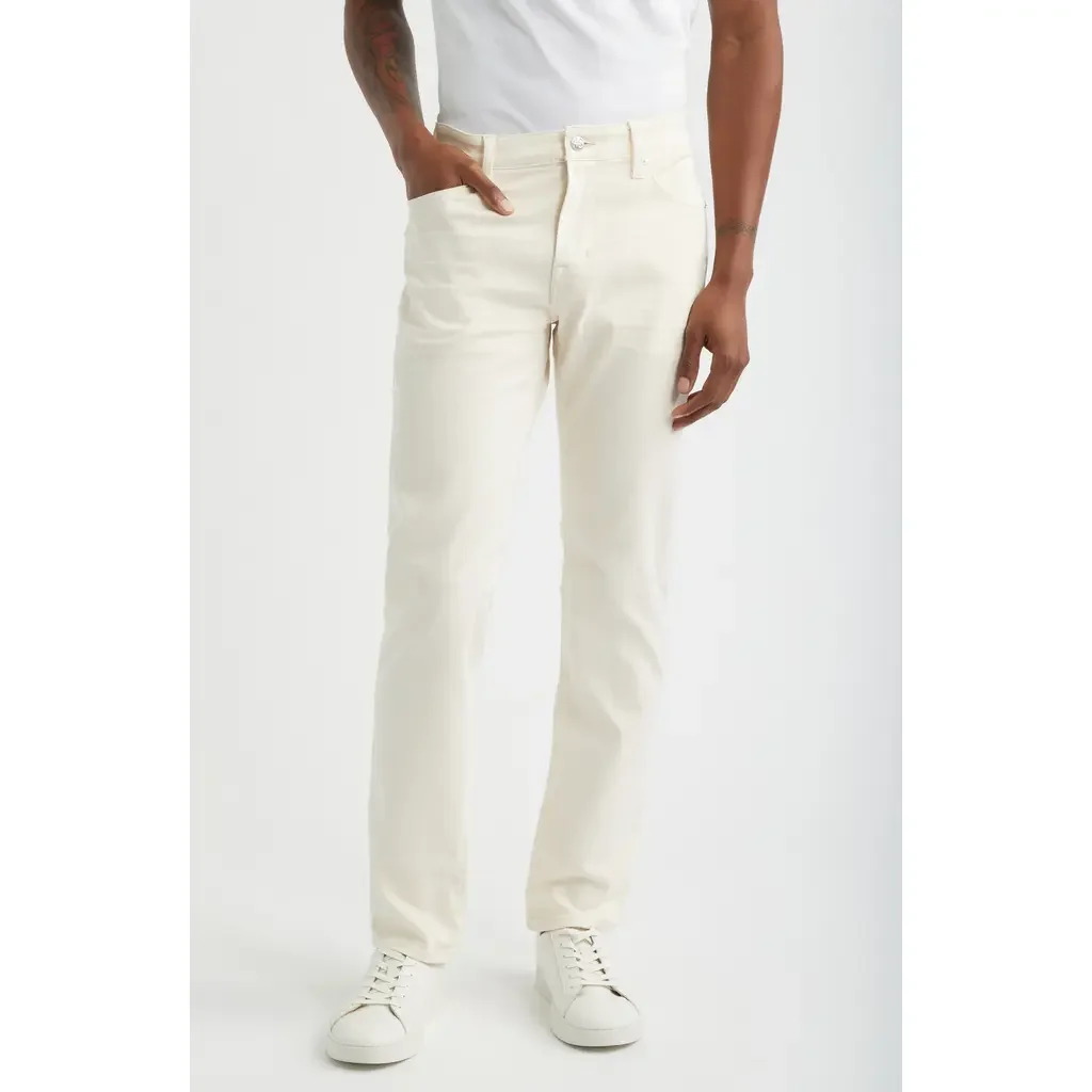 AG AG Tellis Slim Fit Jeans in 1 Year Sulfur Chalk — Men Spring white Jeans & Denim