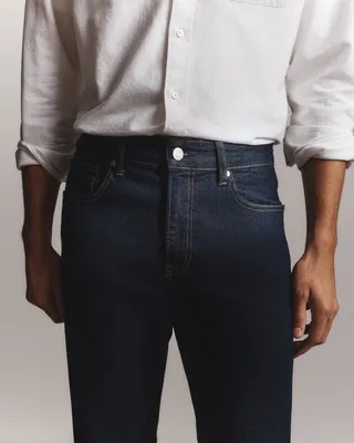 Quince Quince | Men's Warren Stretch Straight Jeans in Clean Rinse — Men Winter navy Jeans & Denim